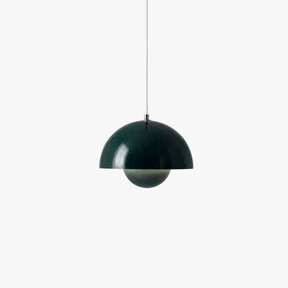 Danish Pendant Light with Floral Design