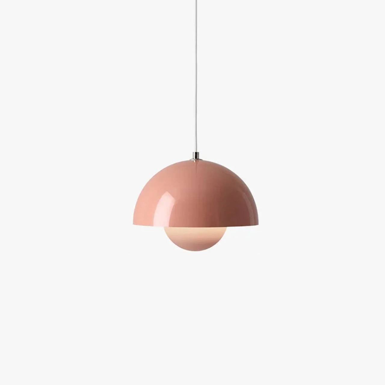 Danish Pendant Light with Floral Design