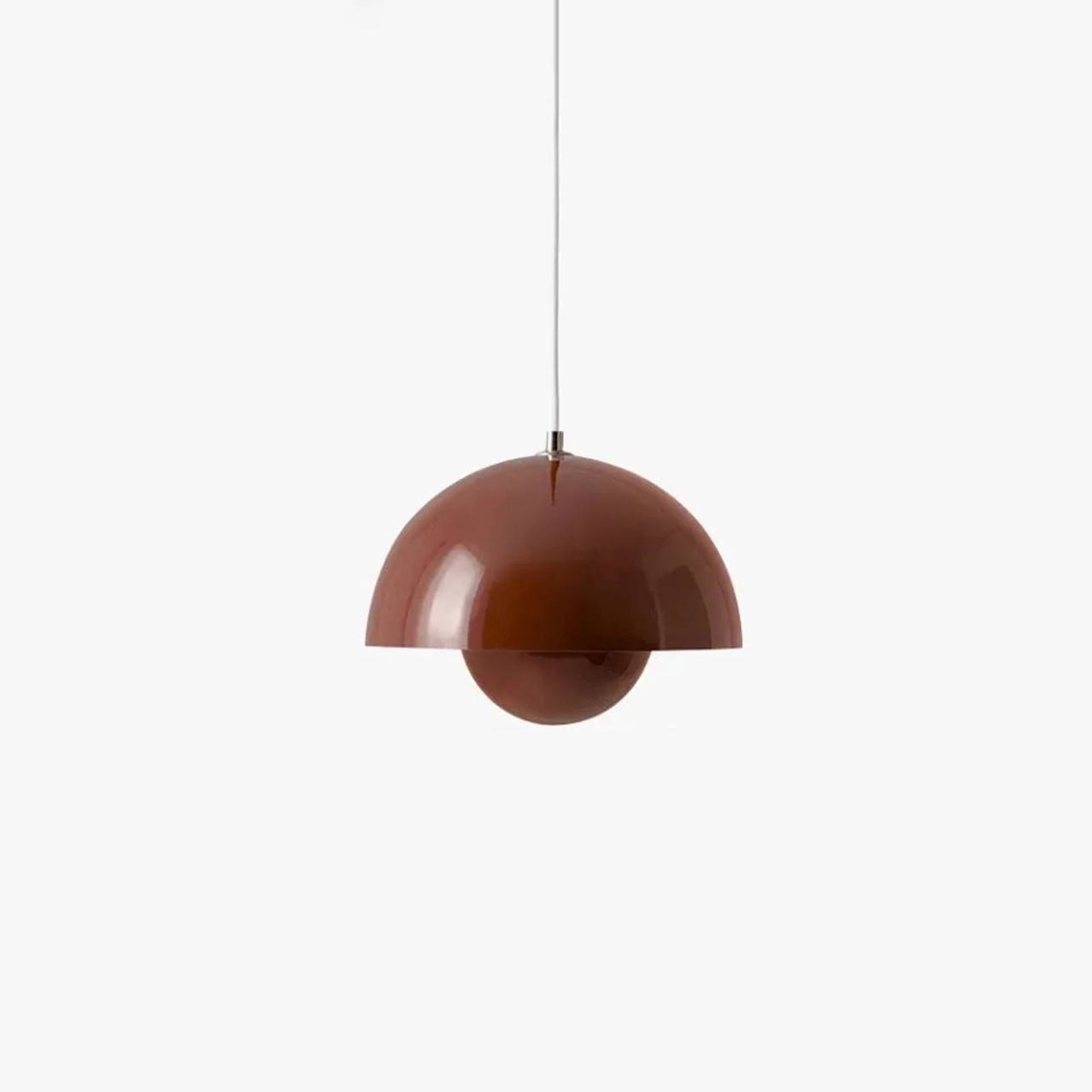 Danish Pendant Light with Floral Design
