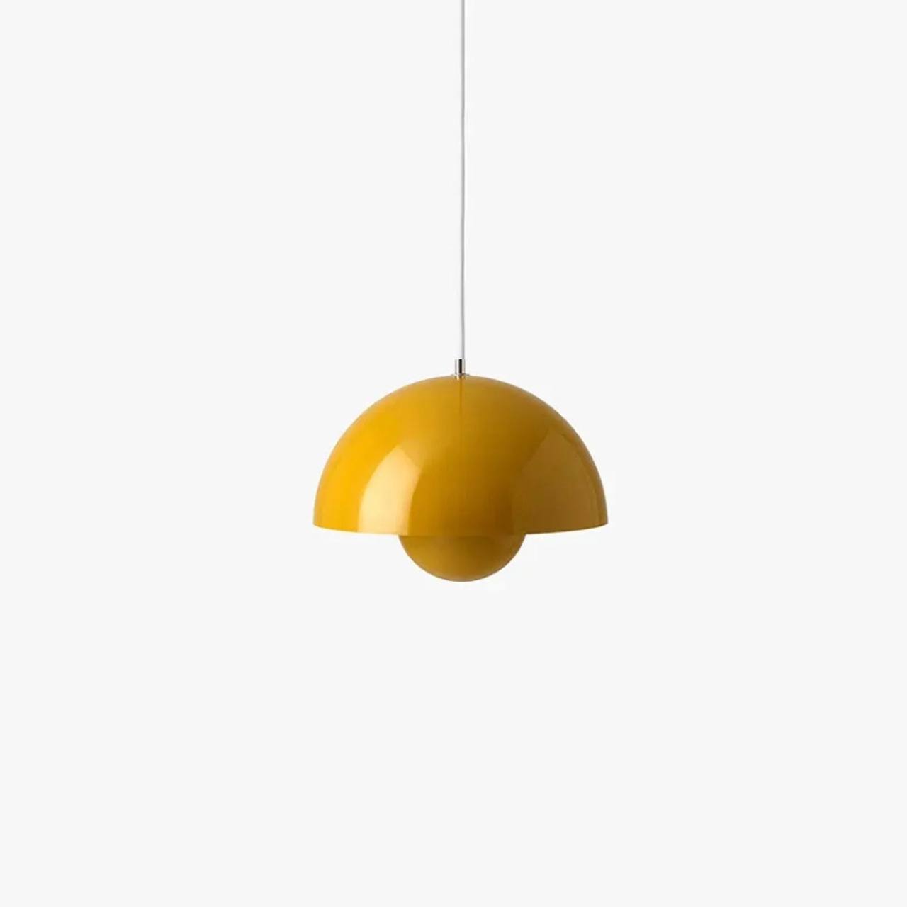 Danish Pendant Light with Floral Design