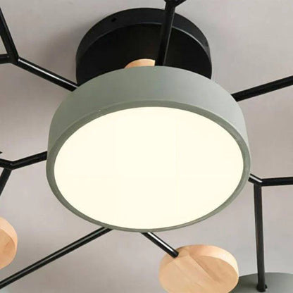 Scandinavian LED Ceiling Light, Modern Branch Design