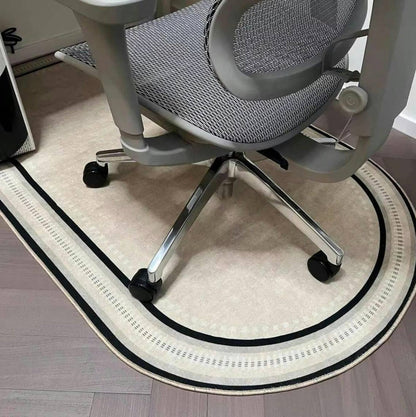 Office Chair Floor Mat, Stylish Non-Slip Protective Mat for Hard Floors and Carpets