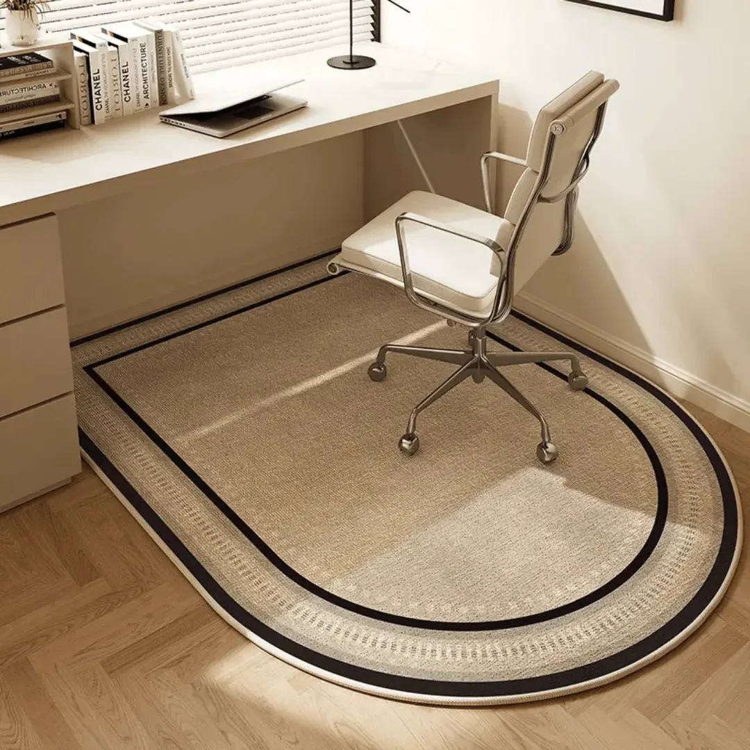 Office Chair Floor Mat, Stylish Non-Slip Protective Mat for Hard Floors and Carpets