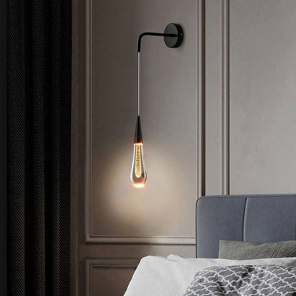 Luxury LED Wall Light, Teardrop Design for Bedroom and Living Room