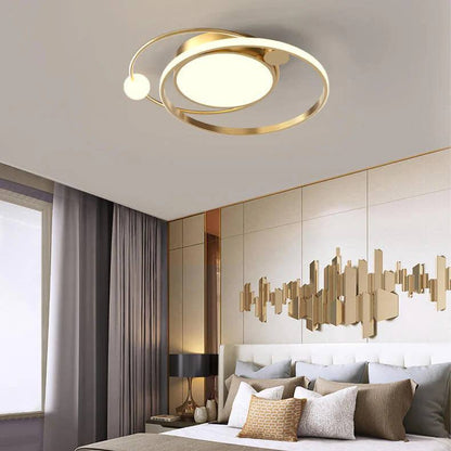 Round LED Ceiling Light, Nordic Minimal Flush Mount Design