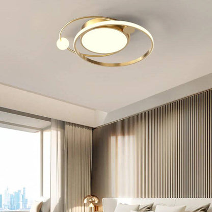 Round LED Ceiling Light, Nordic Minimal Flush Mount Design