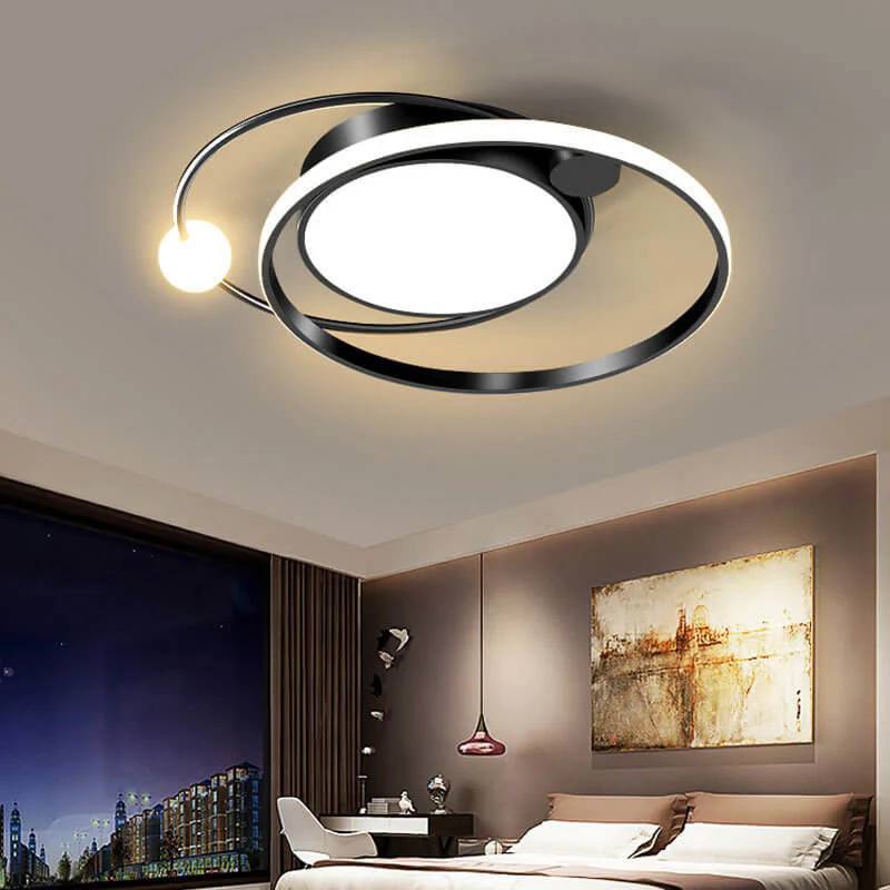 Round LED Ceiling Light, Nordic Minimal Flush Mount Design