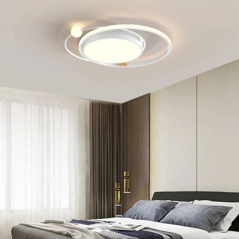 Round LED Ceiling Light, Nordic Minimal Flush Mount Design