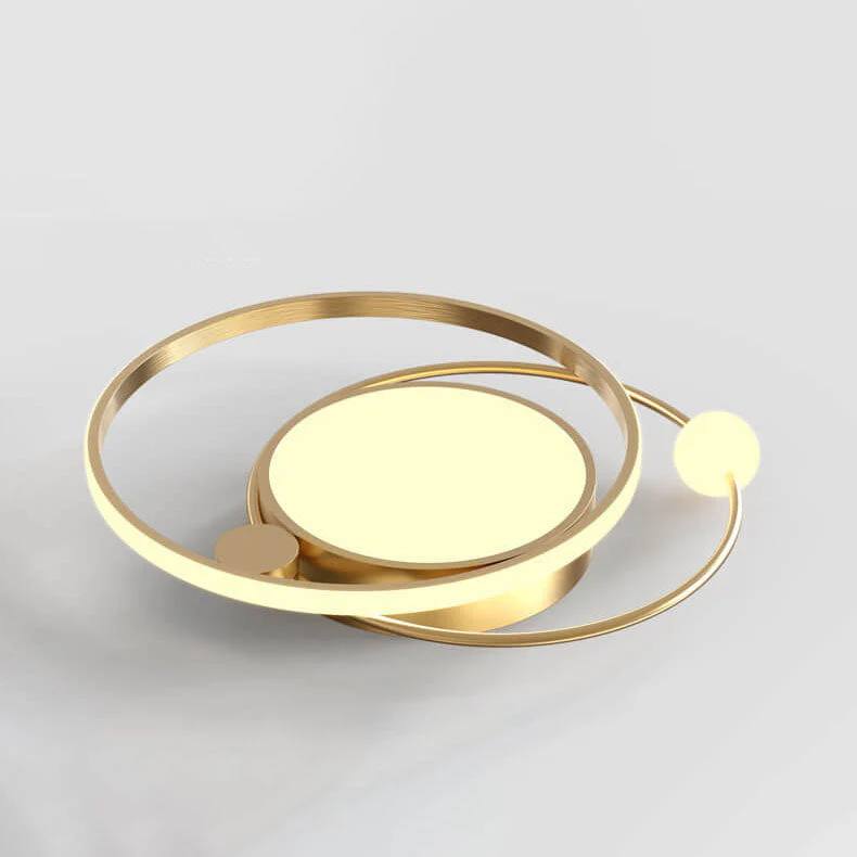Round LED Ceiling Light, Nordic Minimal Flush Mount Design