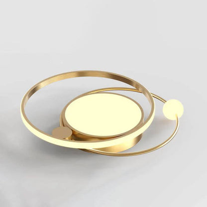 Round LED Ceiling Light, Nordic Minimal Flush Mount Design