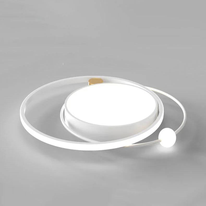Round LED Ceiling Light, Nordic Minimal Flush Mount Design
