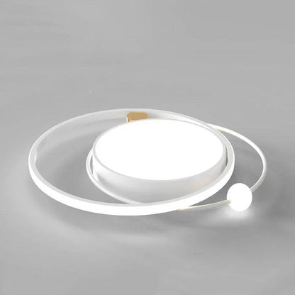 Round LED Ceiling Light, Nordic Minimal Flush Mount Design