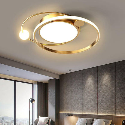Round LED Ceiling Light, Nordic Minimal Flush Mount Design