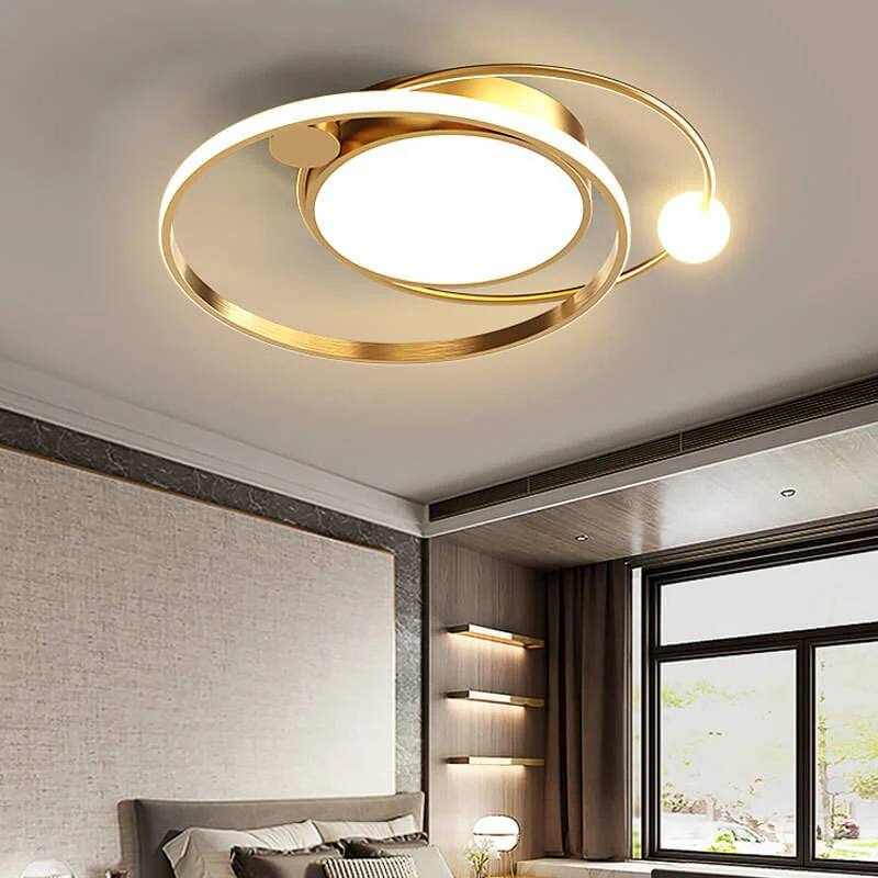 Round LED Ceiling Light, Nordic Minimal Flush Mount Design