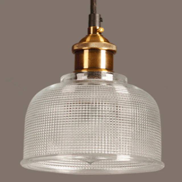 Retro Glass Pendant Light, European Vintage Design