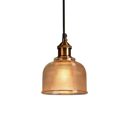Retro Glass Pendant Light, European Vintage Design