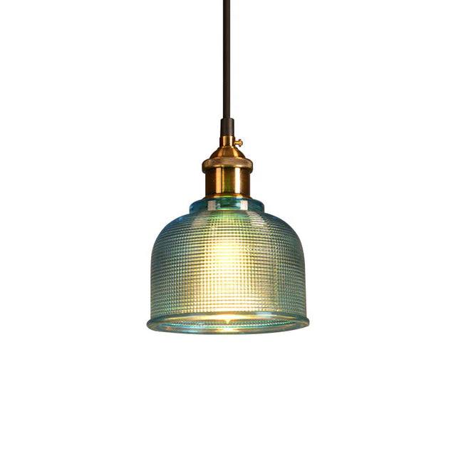 Retro Glass Pendant Light, European Vintage Design