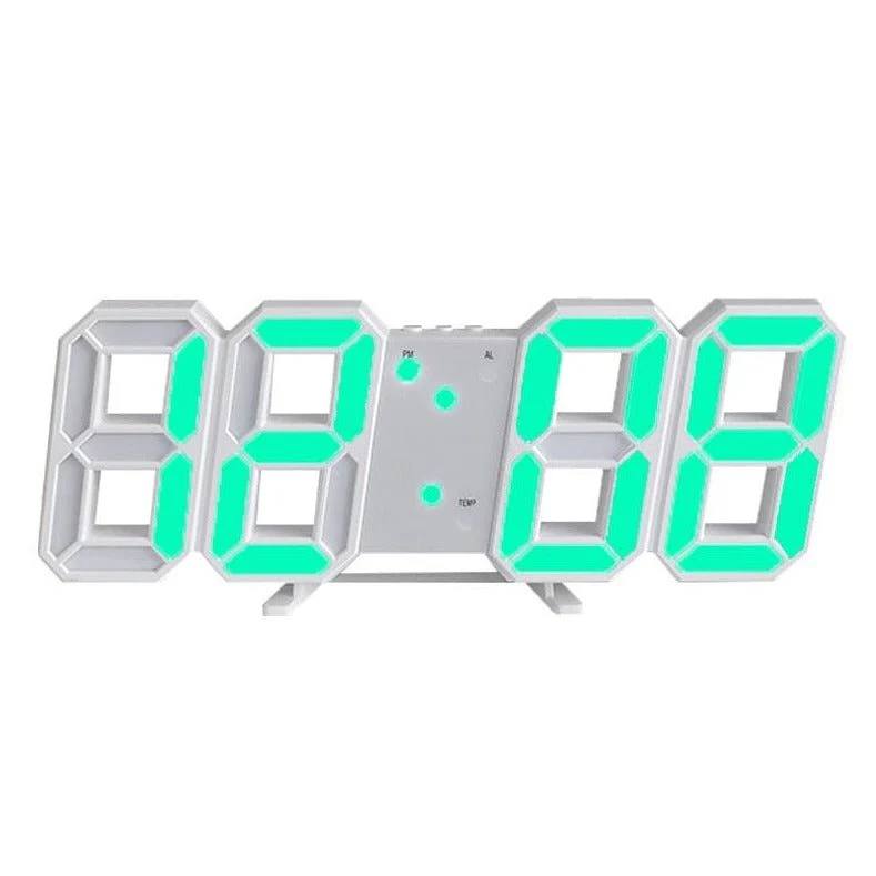 3D LED Wall Clock, Modern Digital Clock with Dimmable Lighting