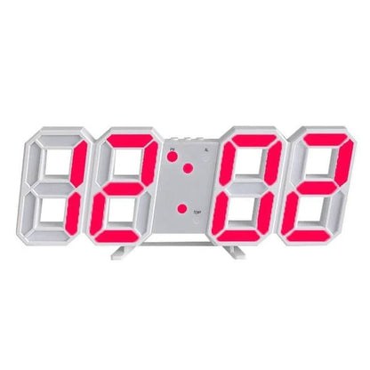 3D LED Wall Clock, Modern Digital Clock with Dimmable Lighting