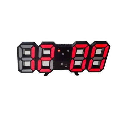 3D LED Wall Clock, Modern Digital Clock with Dimmable Lighting