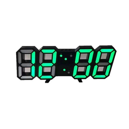 3D LED Wall Clock, Modern Digital Clock with Dimmable Lighting