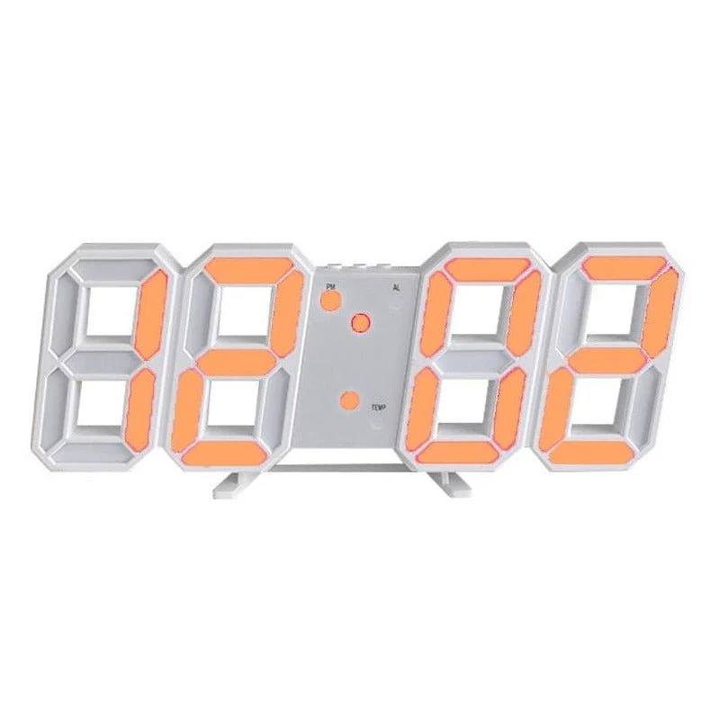 3D LED Wall Clock, Modern Digital Clock with Dimmable Lighting