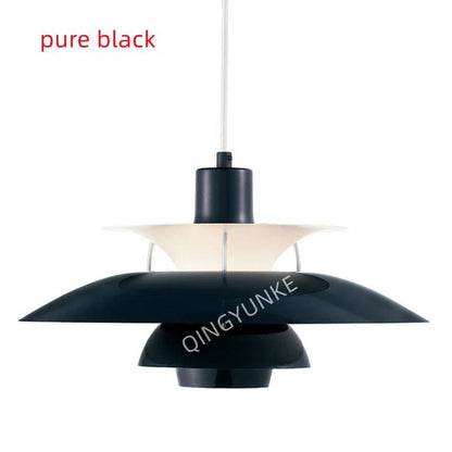 Scandinavian Umbrella Pendant Light, Metal Hanging Lamp for Indoor Spaces