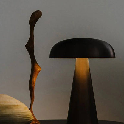 Wireless Rechargeable Mushroom Design Table Lamp