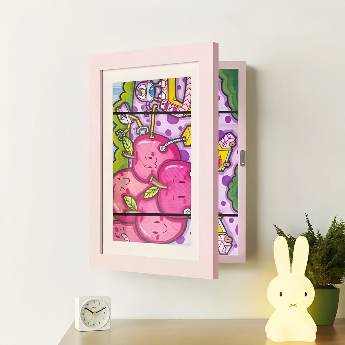 Artwork Storage Frame with Magnetic Front Panel and 150-Sheet Capacity