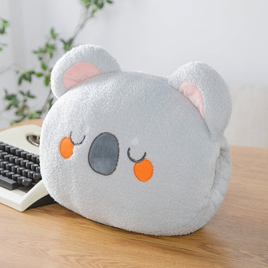 Plush Hand Warmer Pillow with Side Openings and PP Cotton Filling, 12 Inch