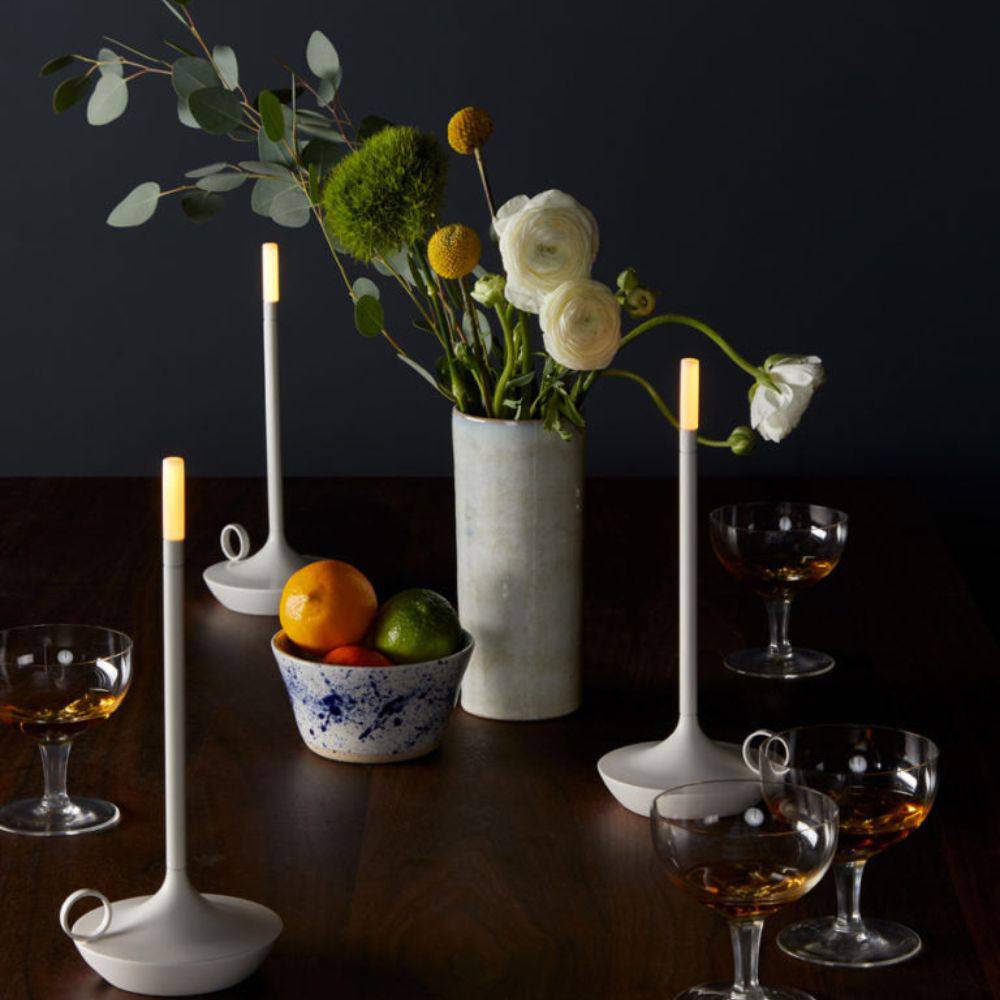 Portable Table Lamp with Romantic Candlelight Glow