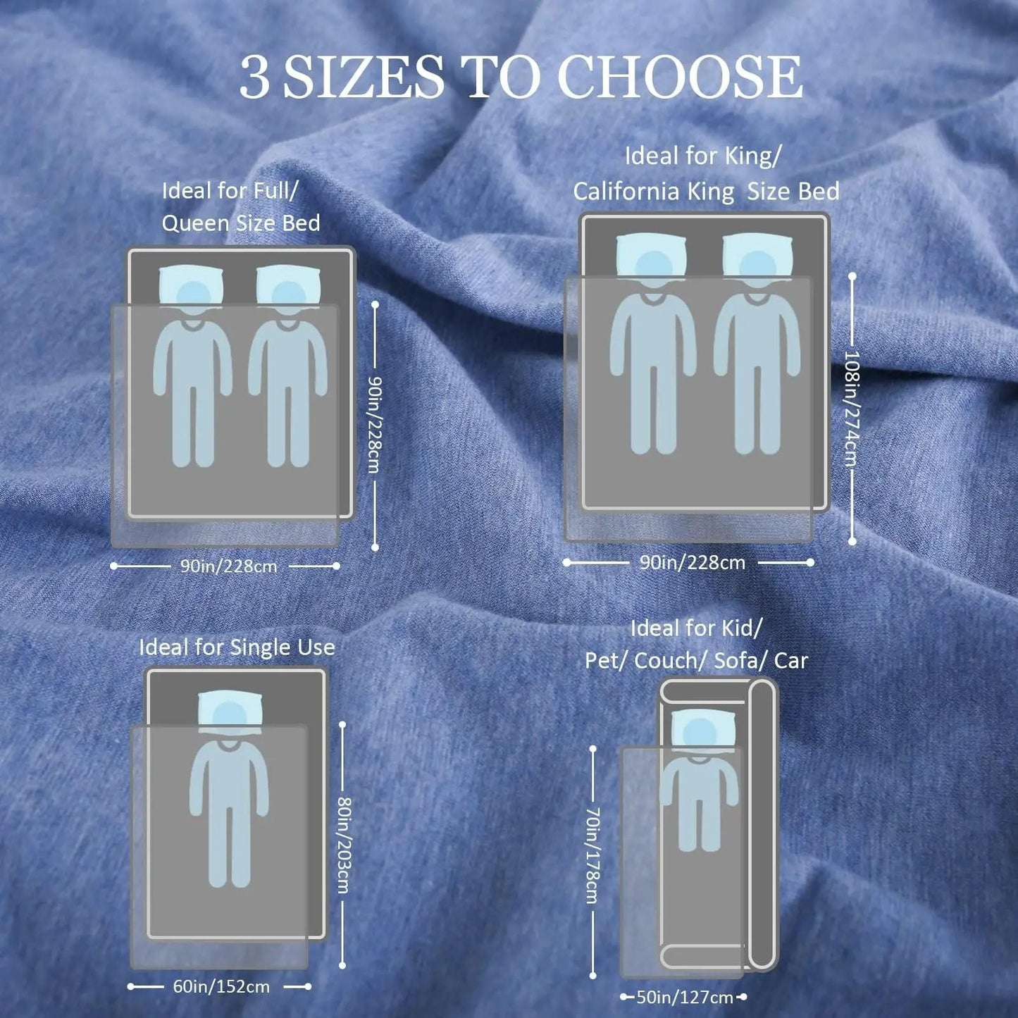 Breathable Lightweight Summer Blanket for Warm Weather and Layering
