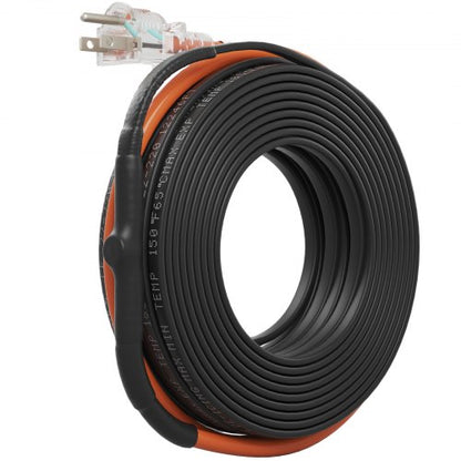Self-Regulating Pipe Heating Cable with Freeze Prevention Wrap for Water Lines