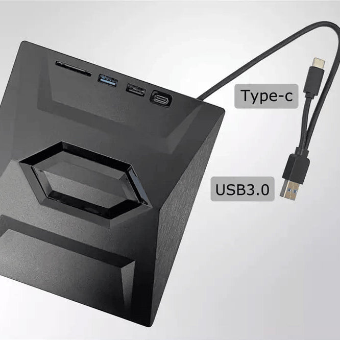 External CD and DVD Drive with SD Card and USB Hub for Laptop and PC