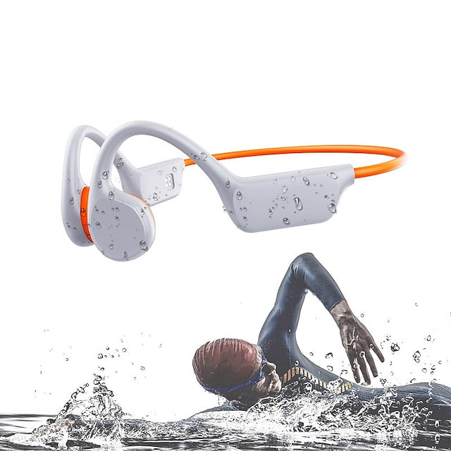 Bone Conduction Bluetooth Headphones with 32GB Memory and IPX8 Waterproof Rating for Swimming
