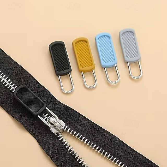 50 Pack Detachable Rubber Zipper Pull Replacements for Backpacks, Jackets, Luggage and Shoes