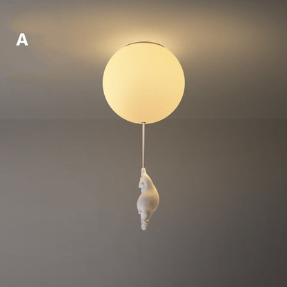 Balloon Bear Ceiling Light with Playful Bear Design