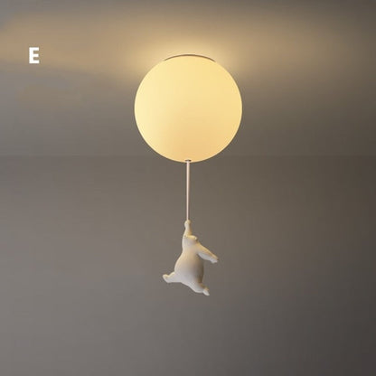 Balloon Bear Ceiling Light with Playful Bear Design