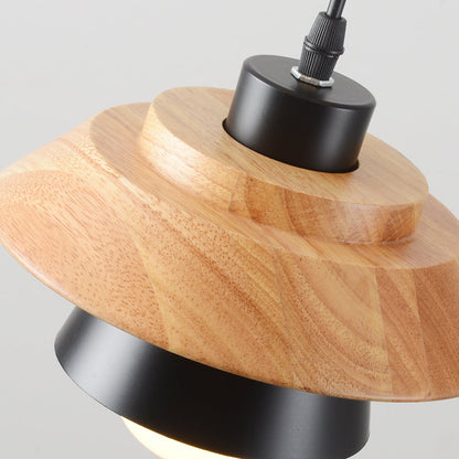 Nordic Wooden Pendant Light, Modern Hanging Lamp for Indoor Spaces