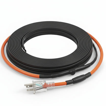 Self-Regulating Pipe Heating Cable with Freeze Prevention Wrap for Water Lines