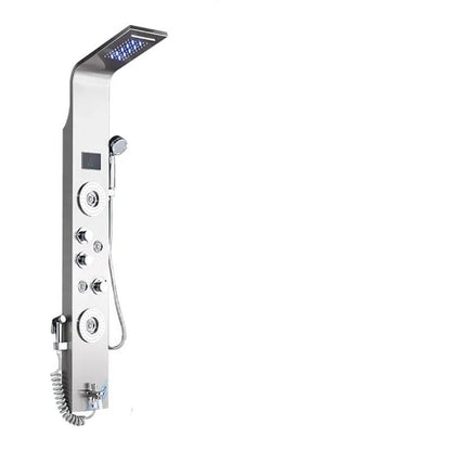 Shower Panel Tower with LCD Display, Rainfall Waterfall and Massage Jets, 6 Mode Settings