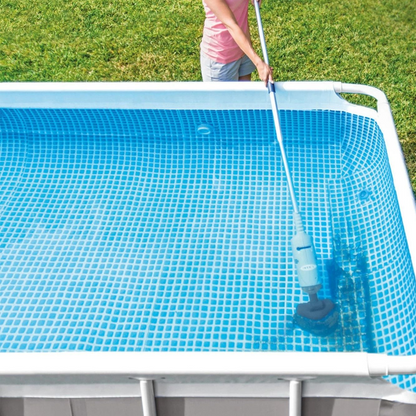 Cordless Handheld Pool Vacuum with Brush Attachments for Above Ground Pool Cleaning