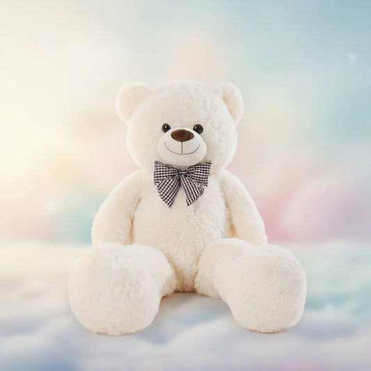 Large Stuffed Teddy Bear Plush Toy for Kids with Soft Cuddly Design
