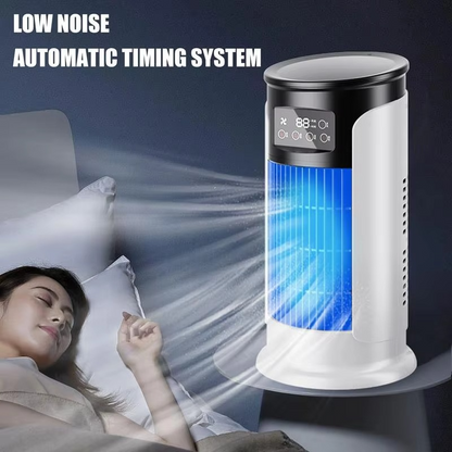 Portable Mini Air Cooler with 10 oz Reservoir and Built In Timer