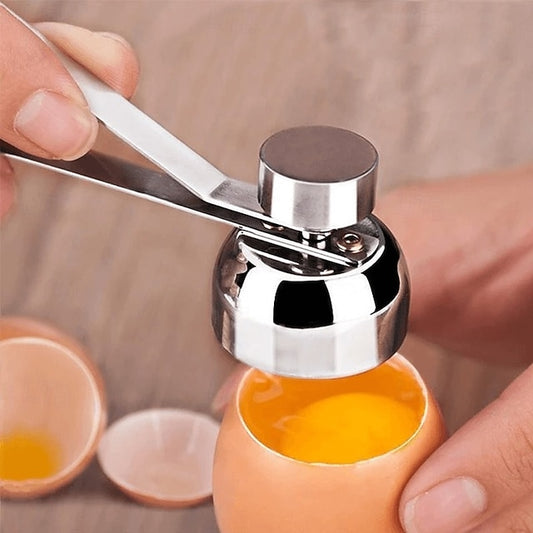 Stainless Steel Egg Shell Cutter Tool for Soft Boiled and Century Eggs in Home Kitchen