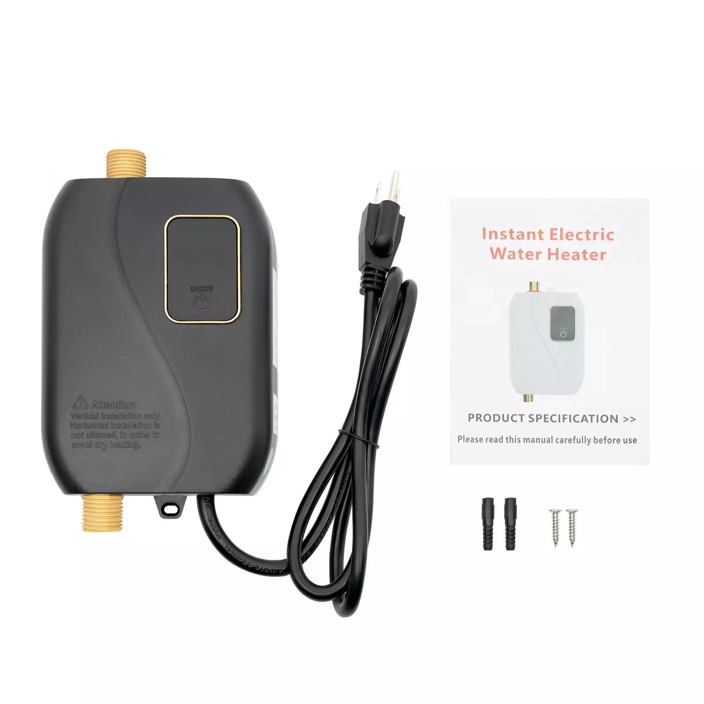On-Demand Electric Water Heater with Continuous Flow Heating