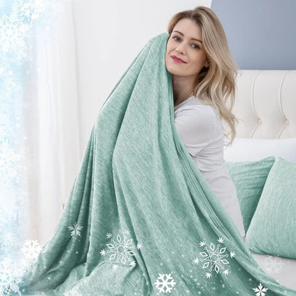 Breathable Lightweight Summer Blanket for Warm Weather and Layering