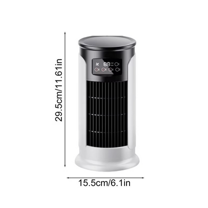 Portable Mini Air Cooler with 10 oz Reservoir and Built In Timer
