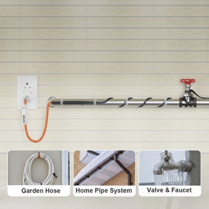 Self-Regulating Pipe Heating Cable with Freeze Prevention Wrap for Water Lines