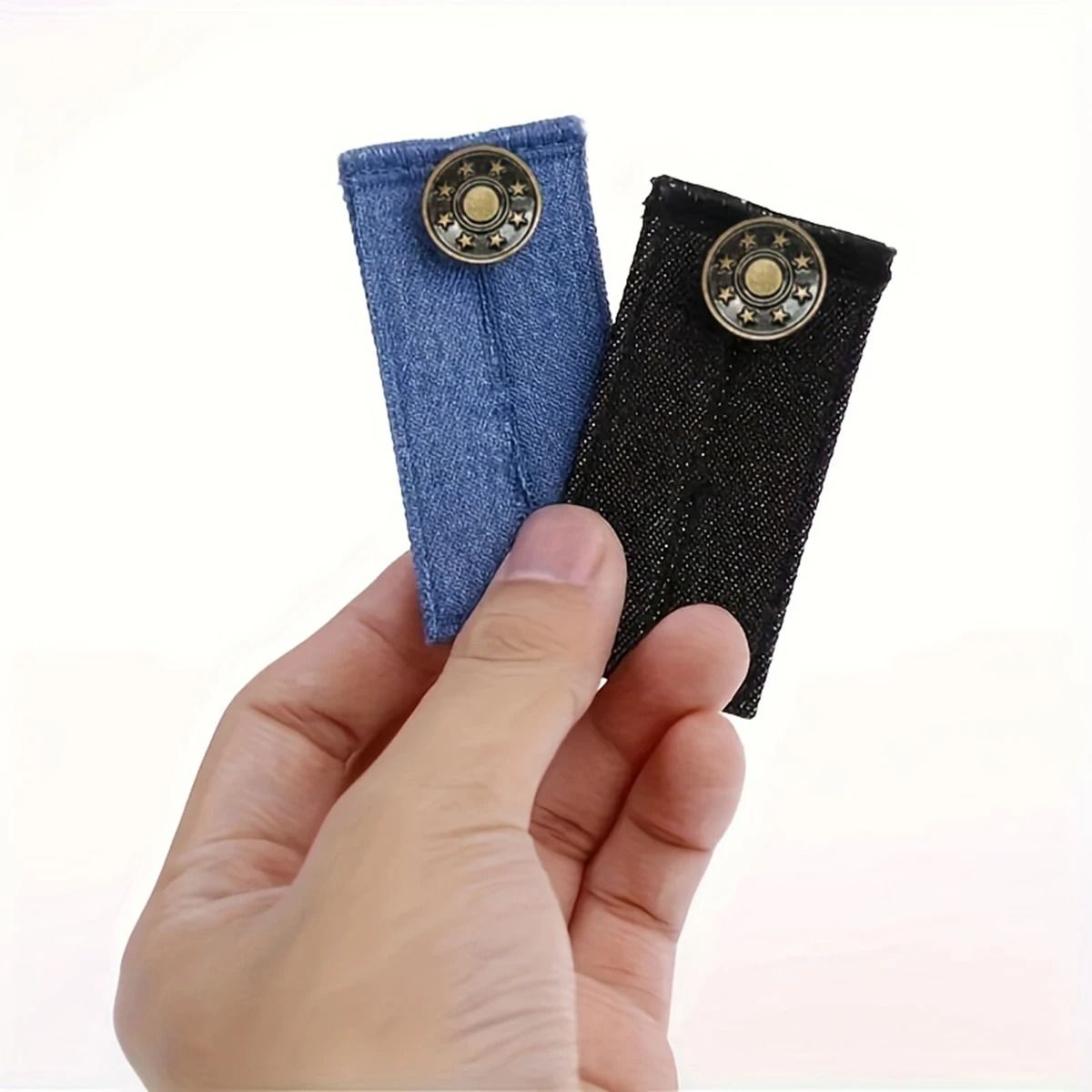 Pant Waistband Button Extenders with Elastic Band for Jeans and Trousers